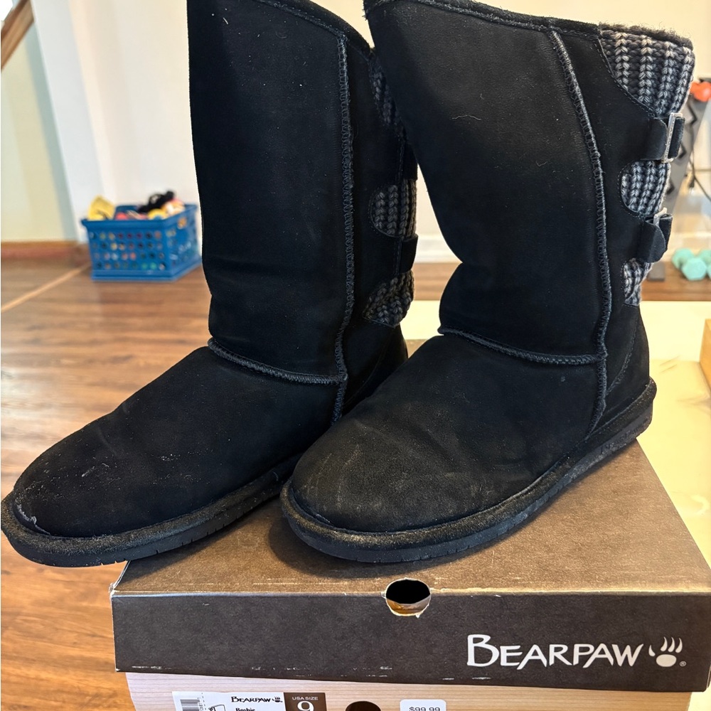Bearpaw Black Winter Boots